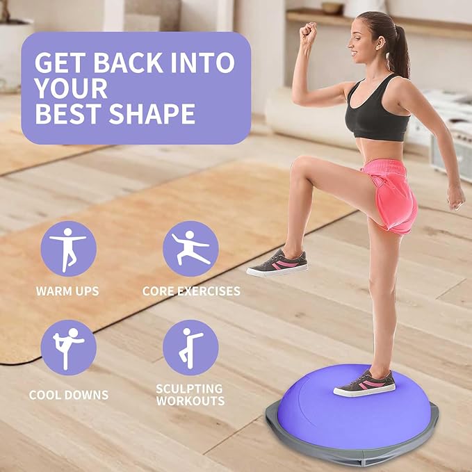 70cm Bosu Denge Topu, Ahşap Ta - Yoga Fitness Ball incelemesi ve fiyatı