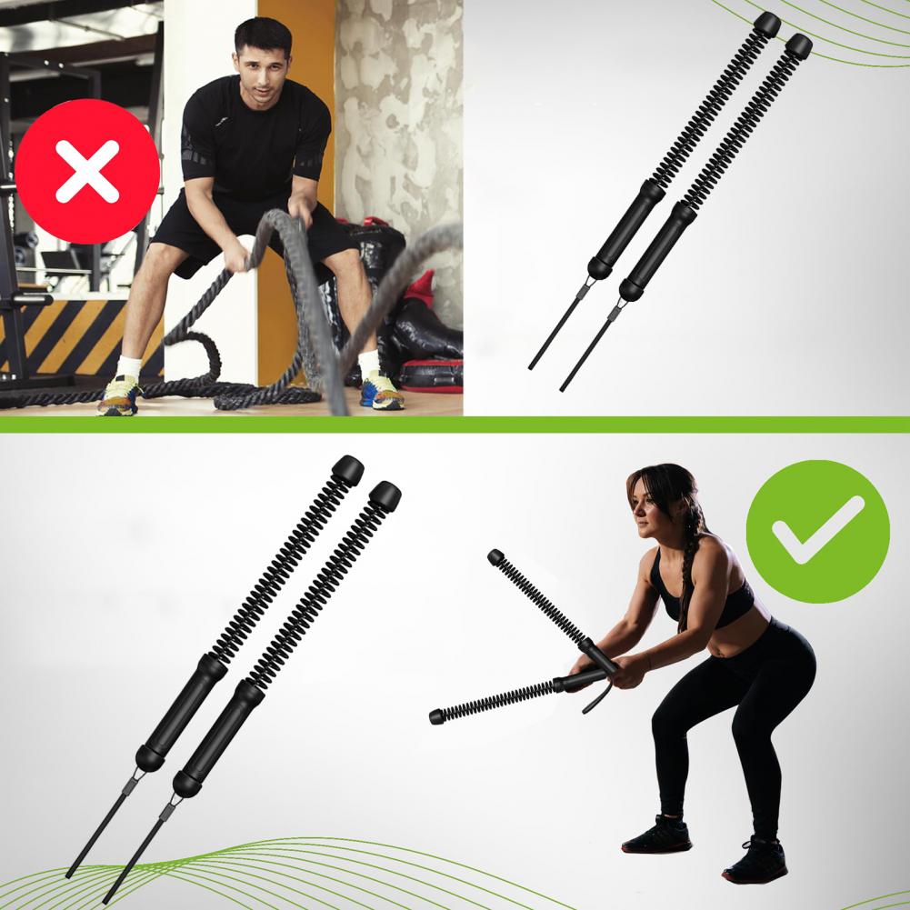 1 çift 45cm halatsız savaş hal - Battle Rope Exercise incelemesi ve fiyatı